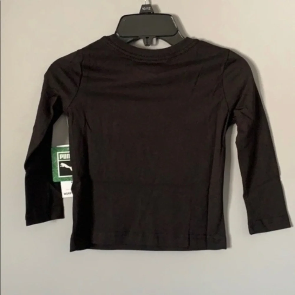 NWT. PUMA Toddler Black Long Sleeve Shirt